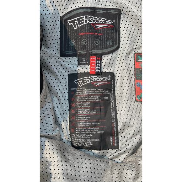 Teknic Men Size 34 Black Hydro Guard Zip Fly Velcro Breathable Motorcycle Pants - Picture 6 of 13